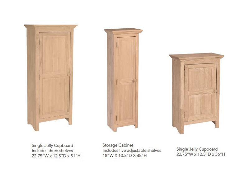 Custom Wood Jelly Cupboards & Storage Cabinets