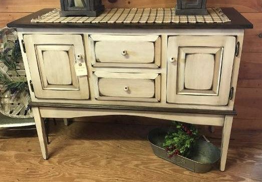 Custom Finished Distressed Buffet Table in Blairsville, GA