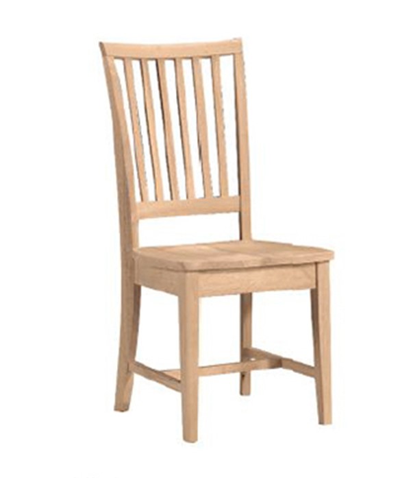 Mission Unfinished Dining Chair Set